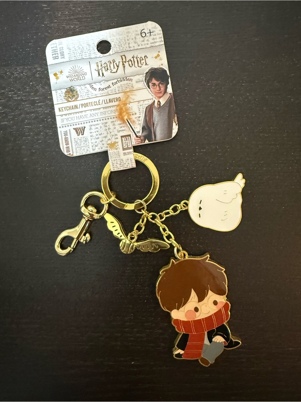 NWT Loungefly Harry Potter Chibi Harry & Hedwig Multi-Charm Keychain